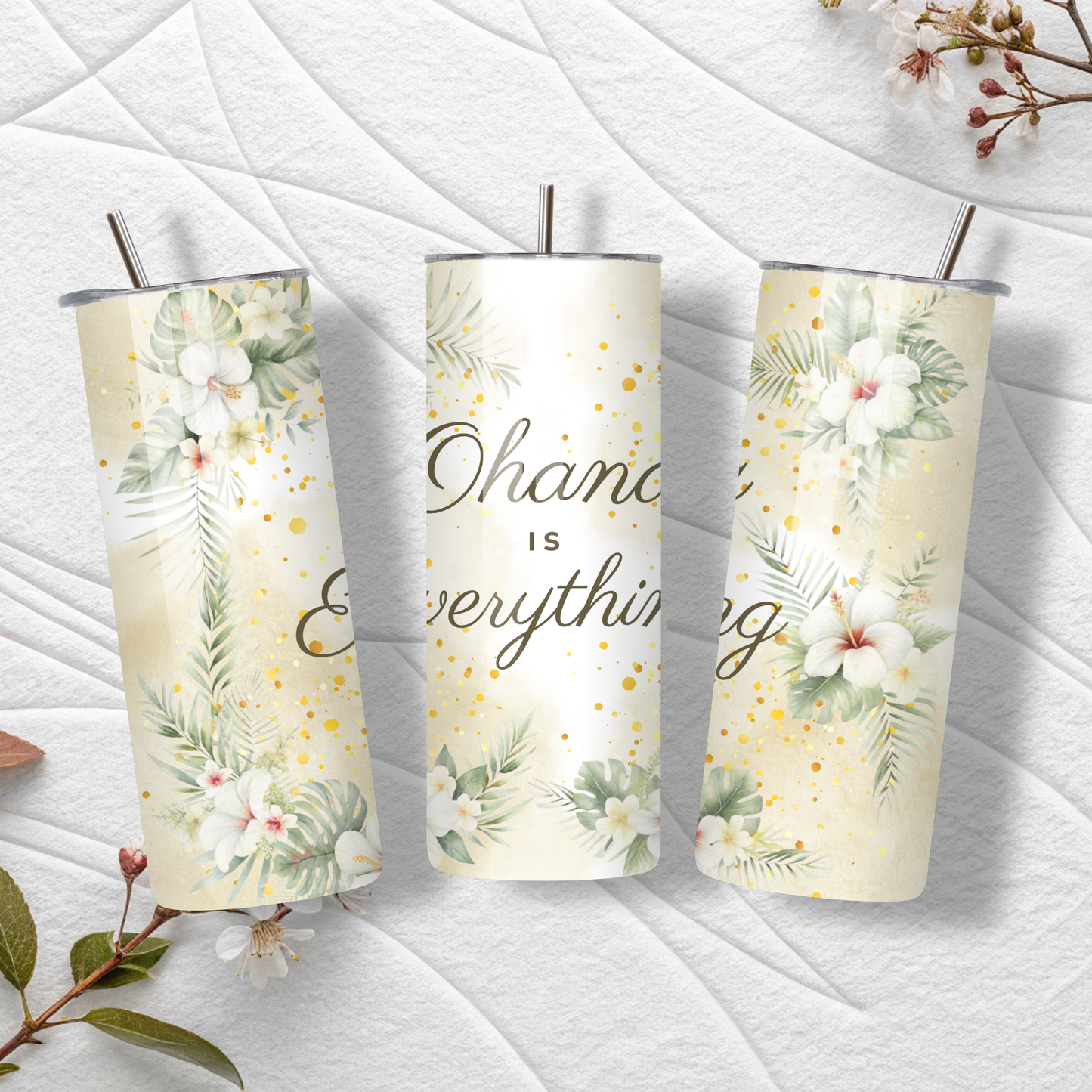 Ohana Is Everything – 20 oz Skinny Straight Tumbler